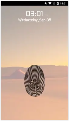 Finger Print Lock Prank android App screenshot 0