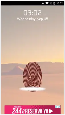 Finger Print Lock Prank android App screenshot 1